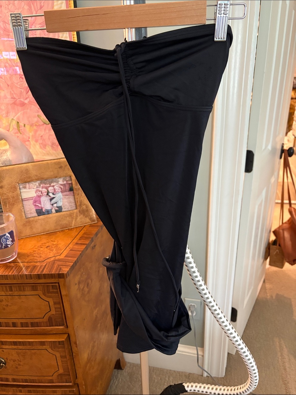 Juicy Couture Black Strapless Swim Coverup